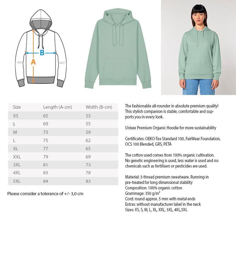 Moonchild Born of Light Premium Hoodie Organic Cotton Unisex Fit