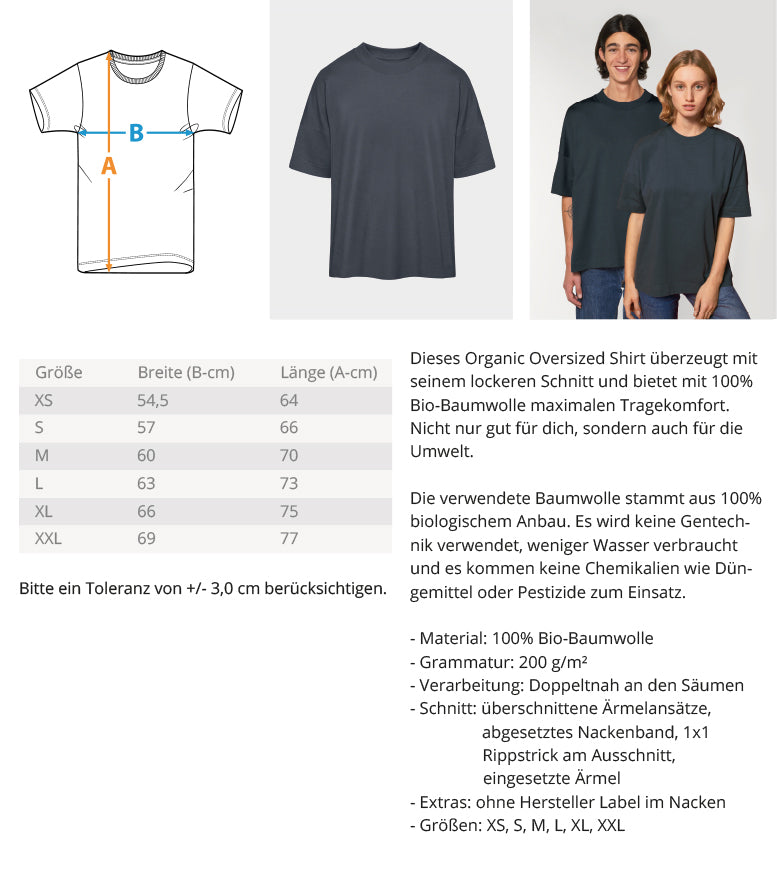 Dreamer Manifesting Magic -Blaster Oversized T-Shirt Organic Cotton