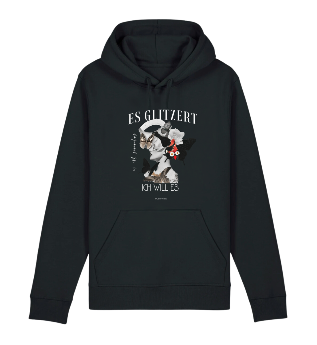 Es glitzert es ist sinnlos ich will es - Hoodie Organic Cotton Mix