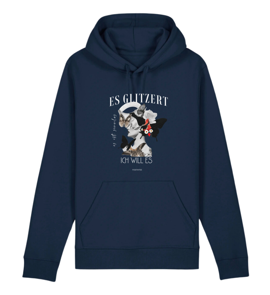 Es glitzert es ist sinnlos ich will es - Hoodie Organic Cotton Mix