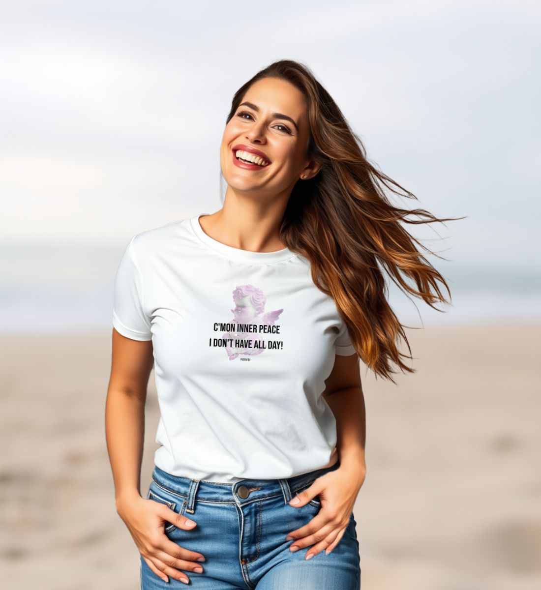 C' mon Inner Peace I don't have all day!  - T-Shirt Organic Cotton