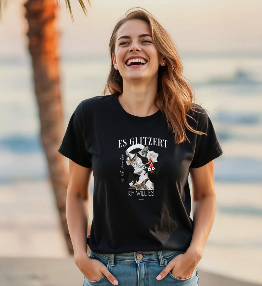 Es glitzert es ist sinnlos ich will es  - T-Shirt Organic Cotton