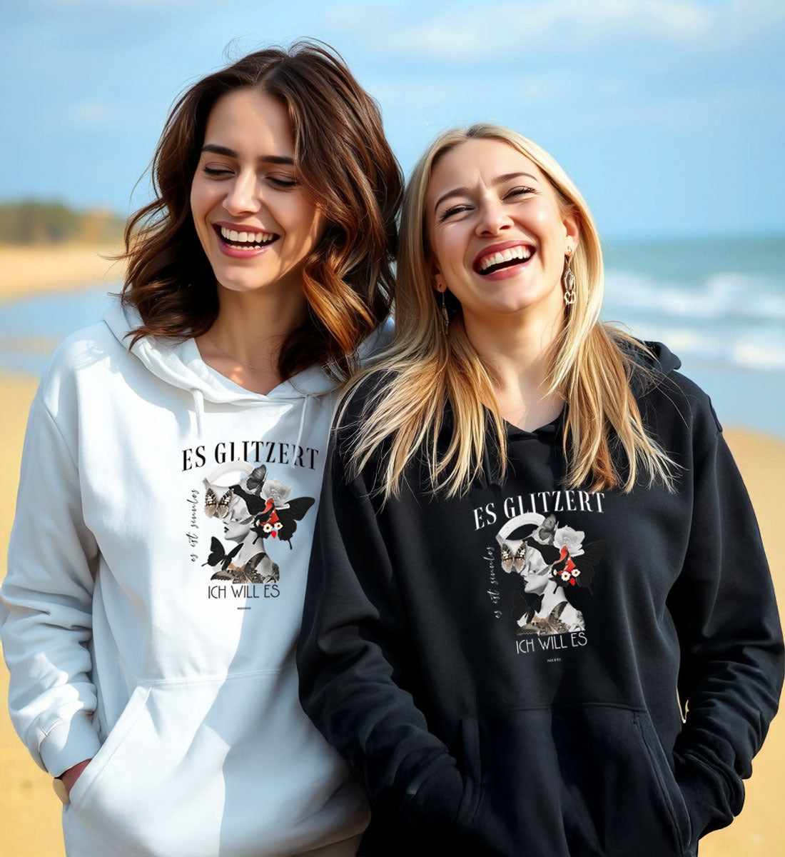 Es glitzert es ist sinnlos ich will es  - Hoodie Organic Cotton Mix