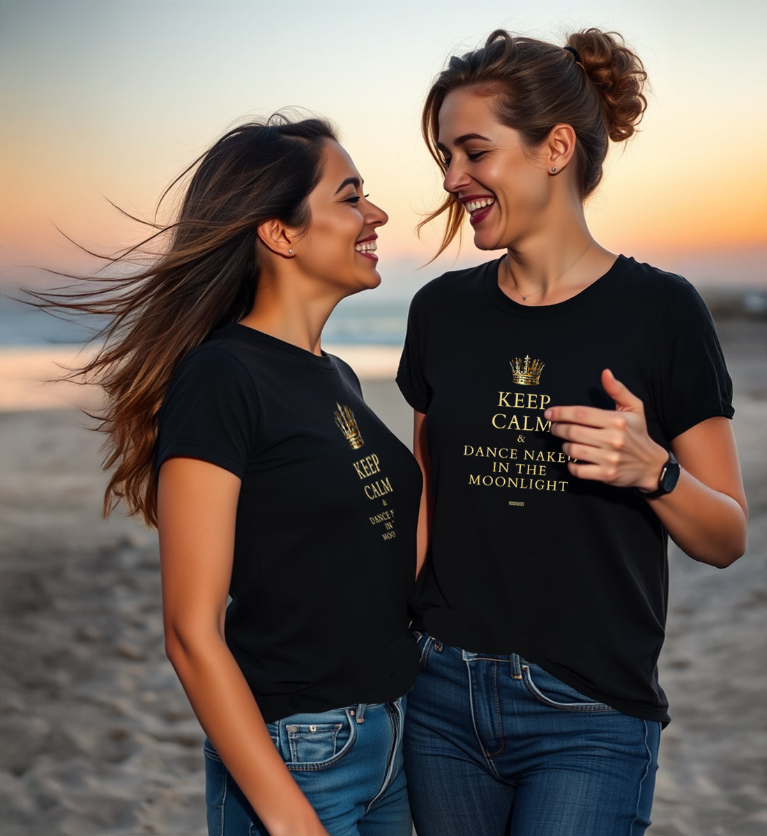 Keep Calm and Dance Naked In The Moonlight T-Shirt Organic Cotton