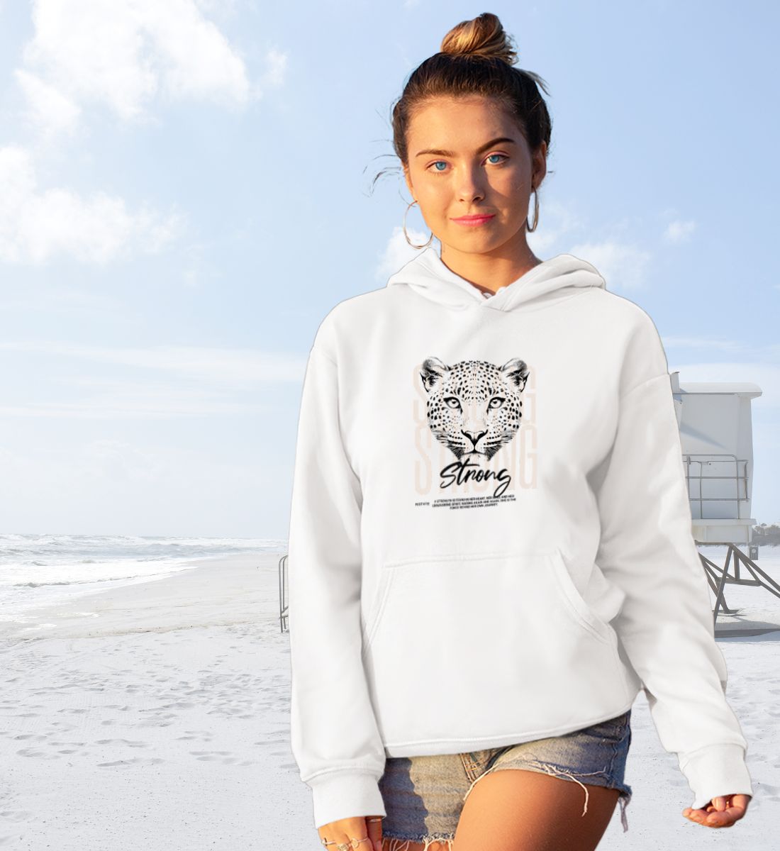 Strong - Hoodie Organic Cotton Mix - Relaxed Fit
