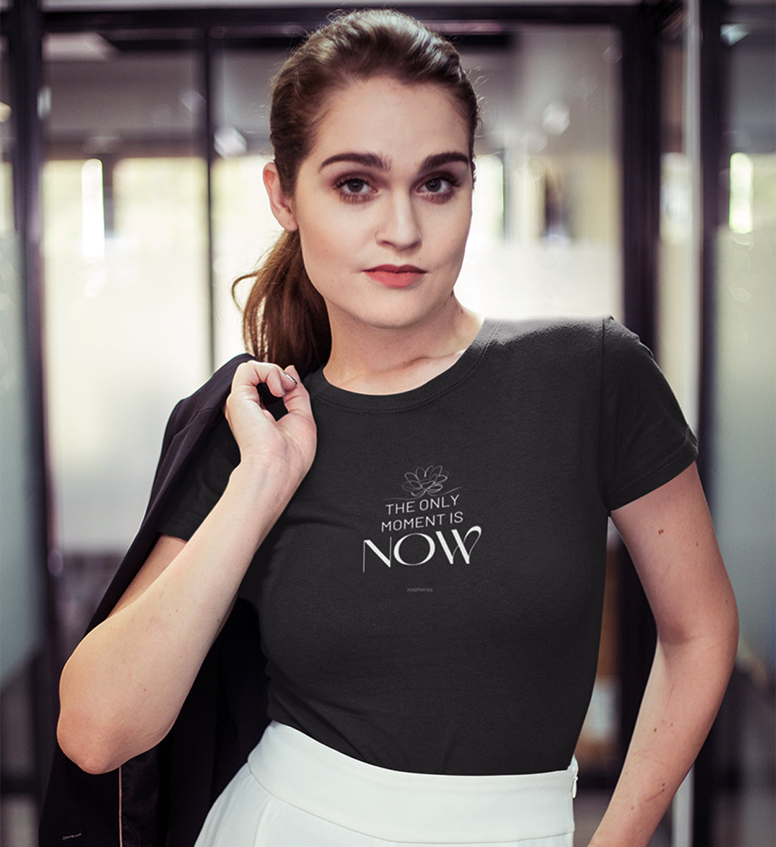 The only moment is now  - T-Shirt Organic Cotton