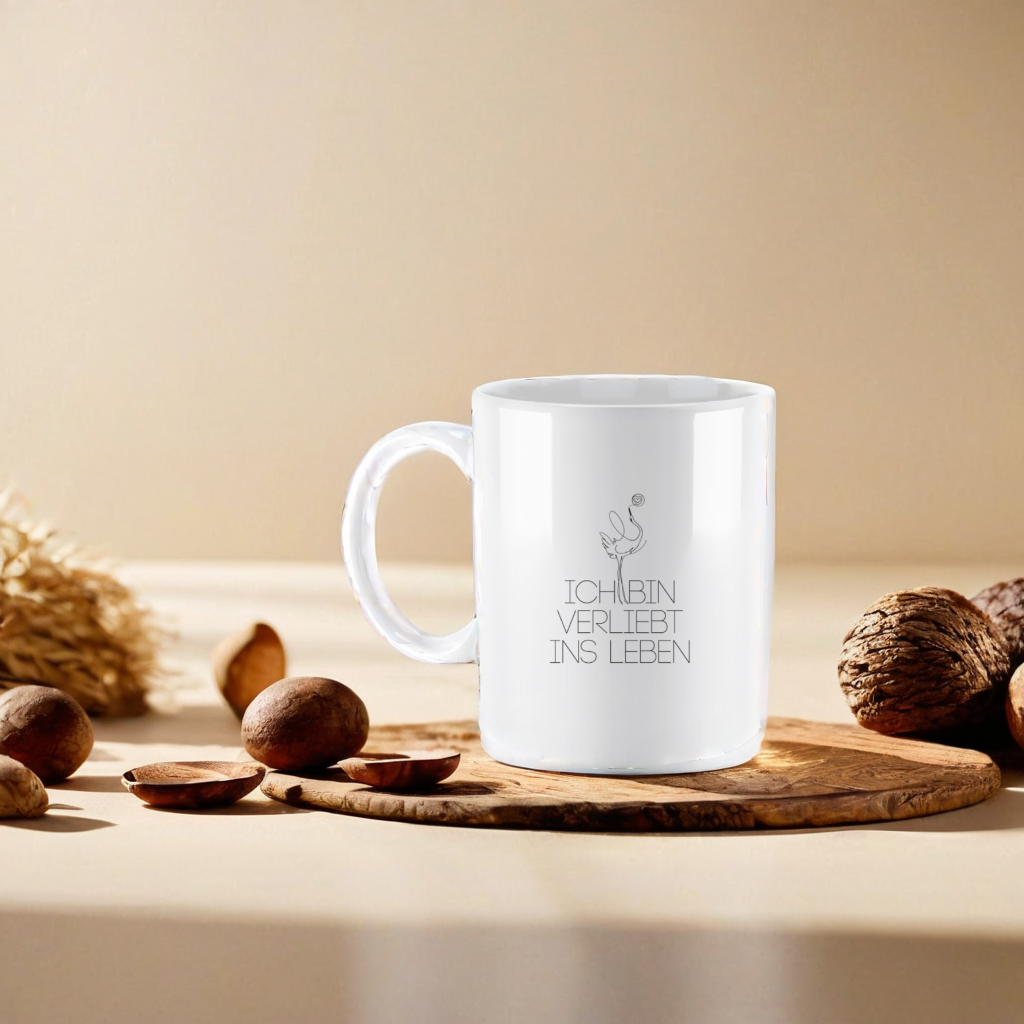 Ich bin verliebt ins Leben -Keramiktasse