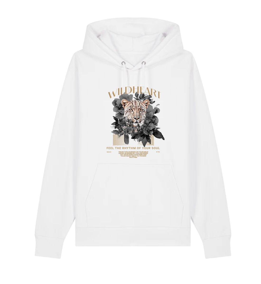 Wildheart Feel The Rhythm of your Soul Premium Hoodie Organic Cotton Unisex Fit