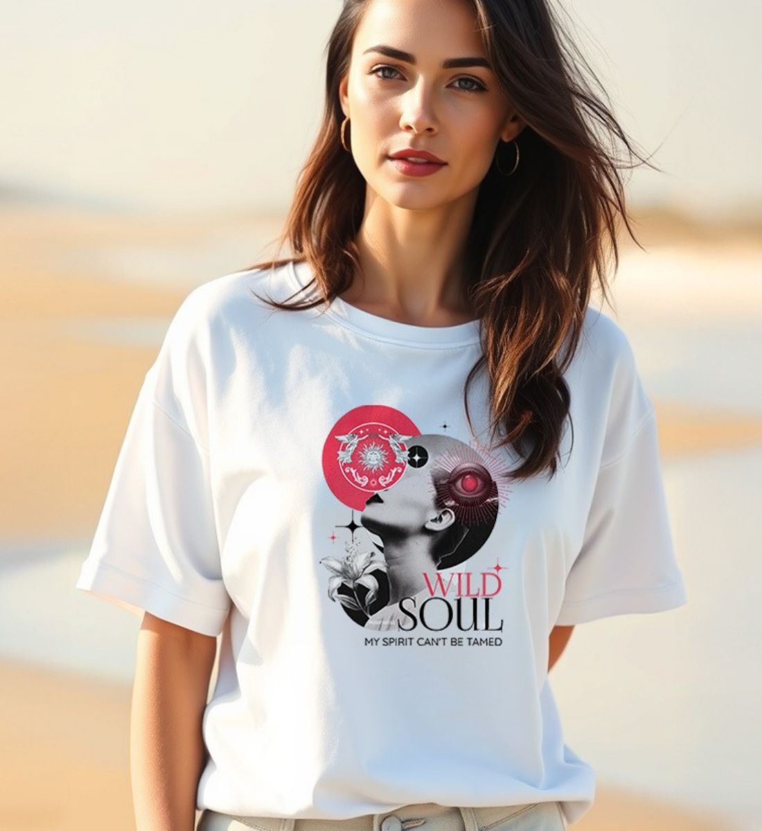 Wild Soul My Spirit Can't Be Tamed  - Blaster Oversized T-Shirt Organic Cotton