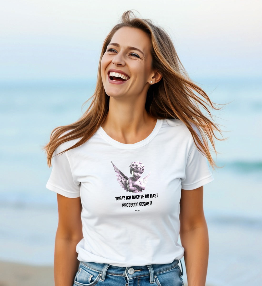 Yoga? oder Prosecco! T-Shirt Organic Cotton